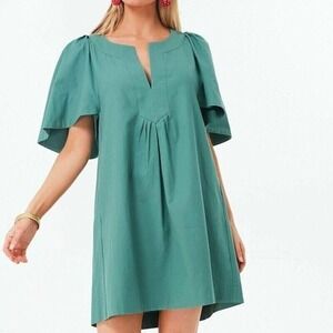 Tuckernuck Pomander Place Finley Dress‎ Sz XXL Celadon Wing Sleeve Boho $195